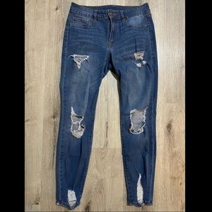 Rewash Ripped/Tattered Skinny Jeans Jeggings